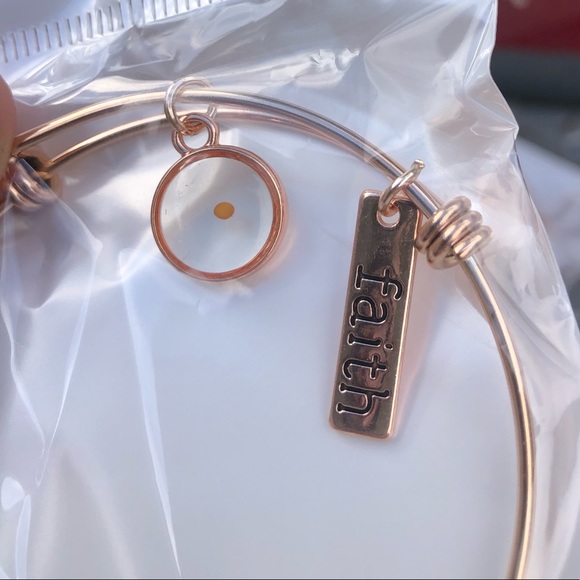Faith as a mustard seed Bangle Bracelet Christian - Picture 3 of 4